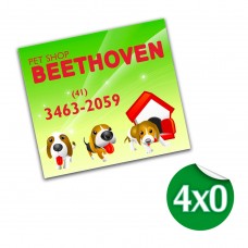 Imã sem faca Papel Couchê 300g 4x0 cores laminação fosca e verniz localizado até 4,2x4,7 1000 unidades